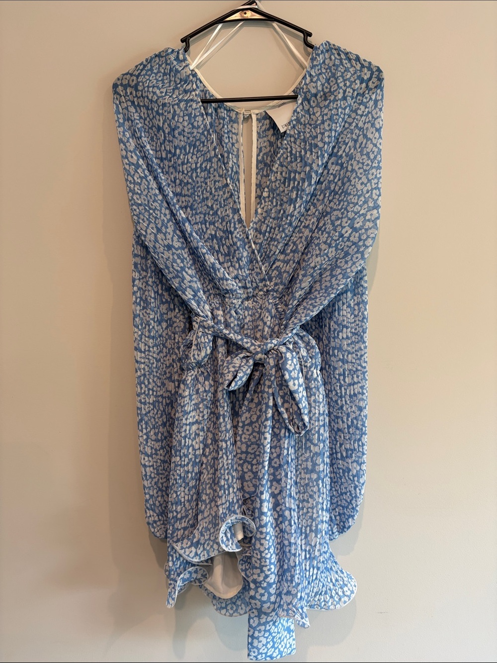 C/MEO Collective Blue and White Floral Romper